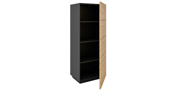 KOMMODE Anthrazit, Wildeiche 56/141/40 cm - Wildeiche/Anthrazit, Natur, Holz/Holzwerkstoff (56/141/40cm) - Dieter Knoll