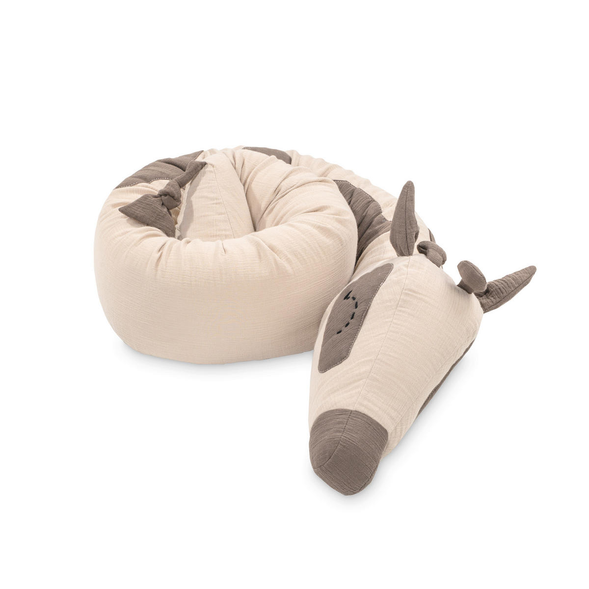 NESTCHENSCHLANGE Patinio    - Koralle/Braun, Basics, Textil (180cm) - Patinio