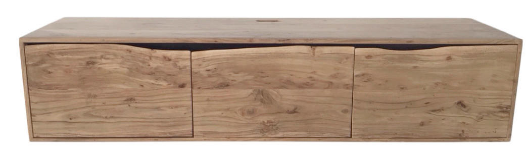 LOWBOARD  160/35/40 cm  Typenauswahl  - Schwarz/Akaziefarben, Basics, Holz (160/35/40cm) - Livetastic