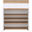 SCHUHSCHRANK 83,4/93/38 cm  - Schwarz/Weiß, MODERN, Holzwerkstoff (83,4/93/38cm) - Carryhome