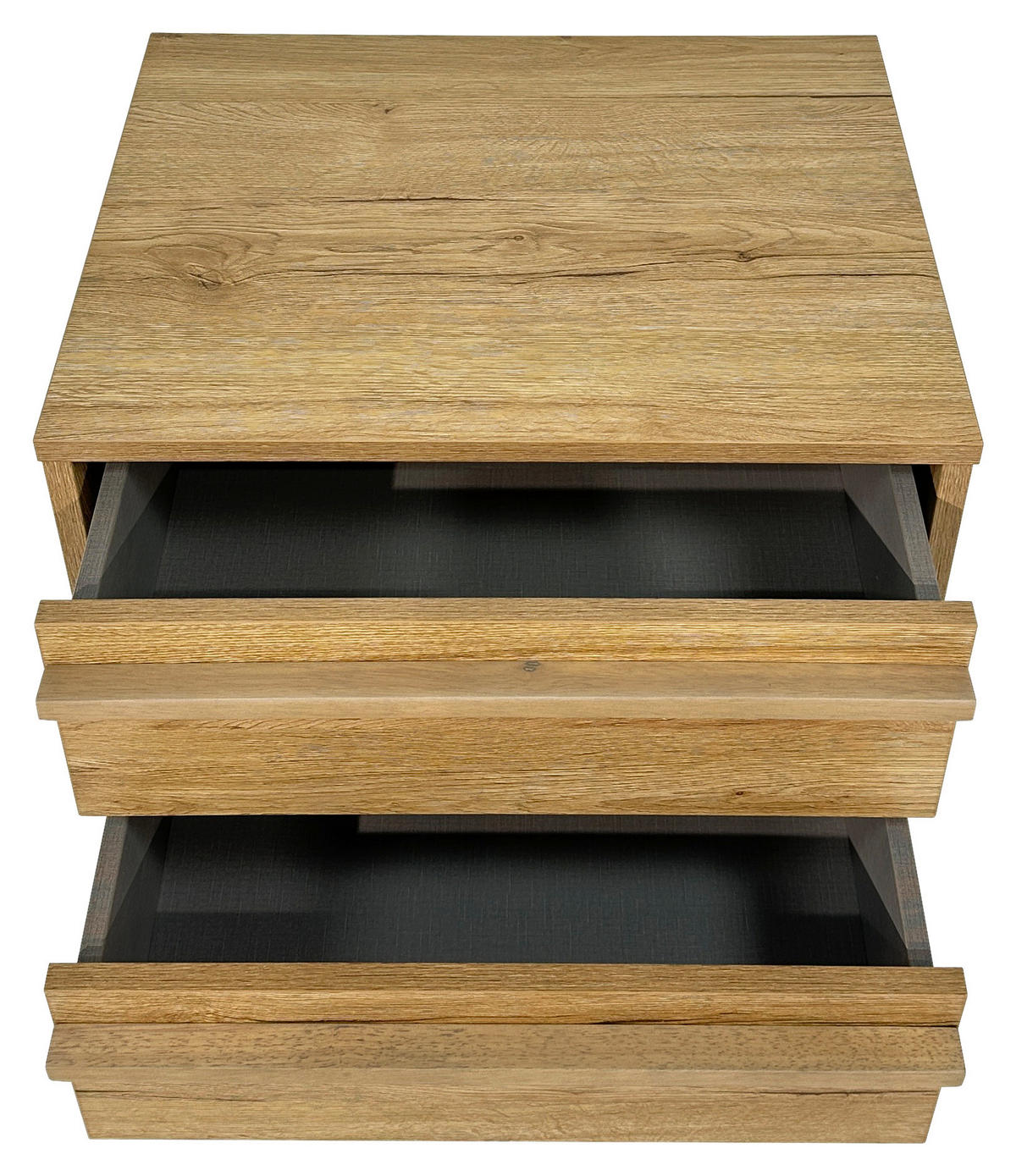 NACHTKÄSTCHEN in Eichefarben  - Eichefarben/Schwarz, Design, Holz/Holzwerkstoff (50/51/40cm) - Xora