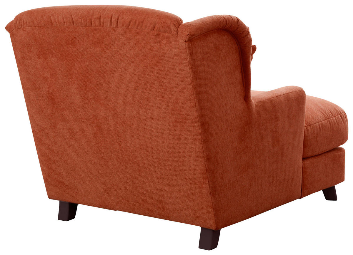 XXL-SESSEL in Terracotta  - Dunkelbraun/Terracotta, Modern, Holzwerkstoff/Textil (109/104/145cm) - Sit & More