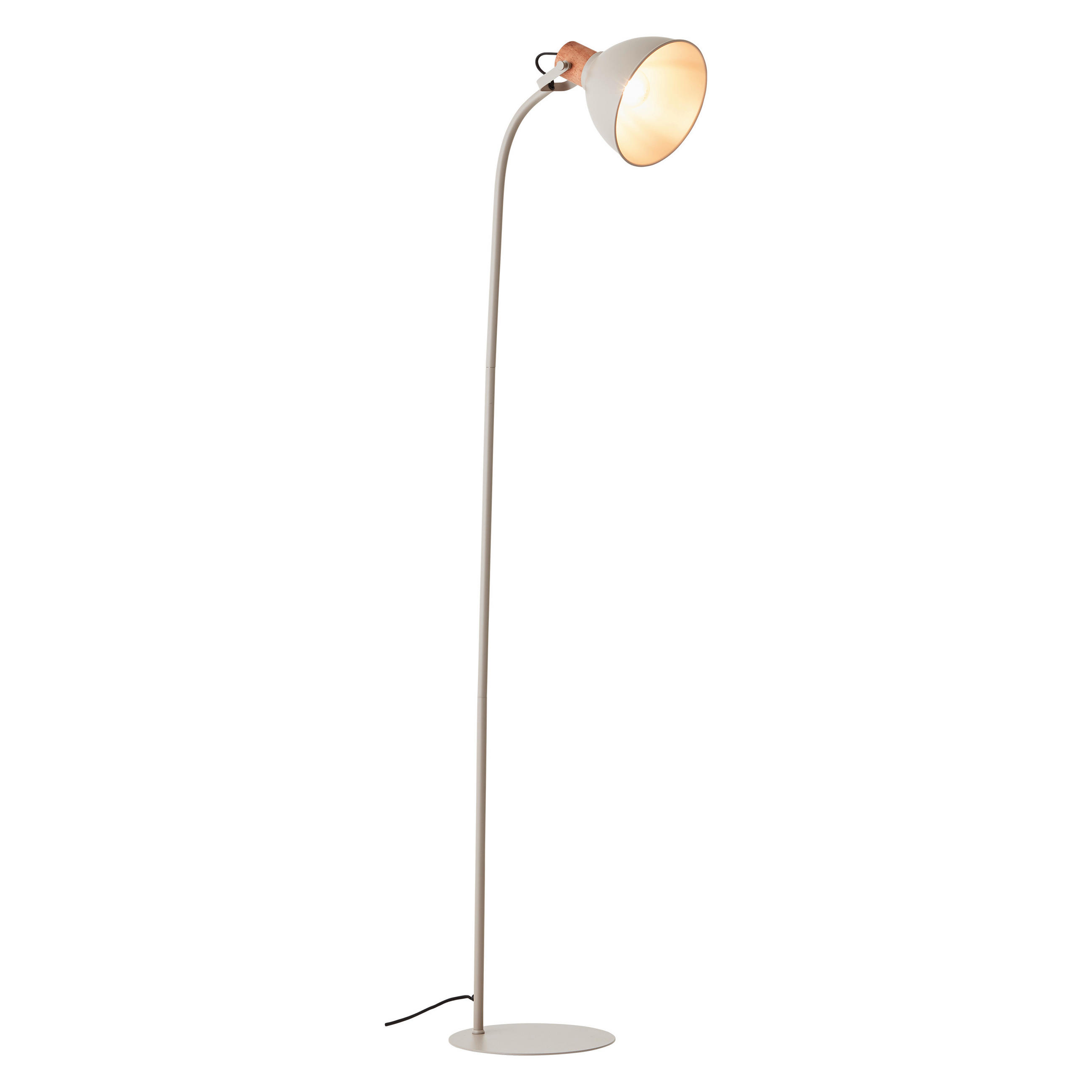 STEHLEUCHTE 35/150 cm    - Taupe, Basics, Holz/Metall (35/150cm) - Brilliant