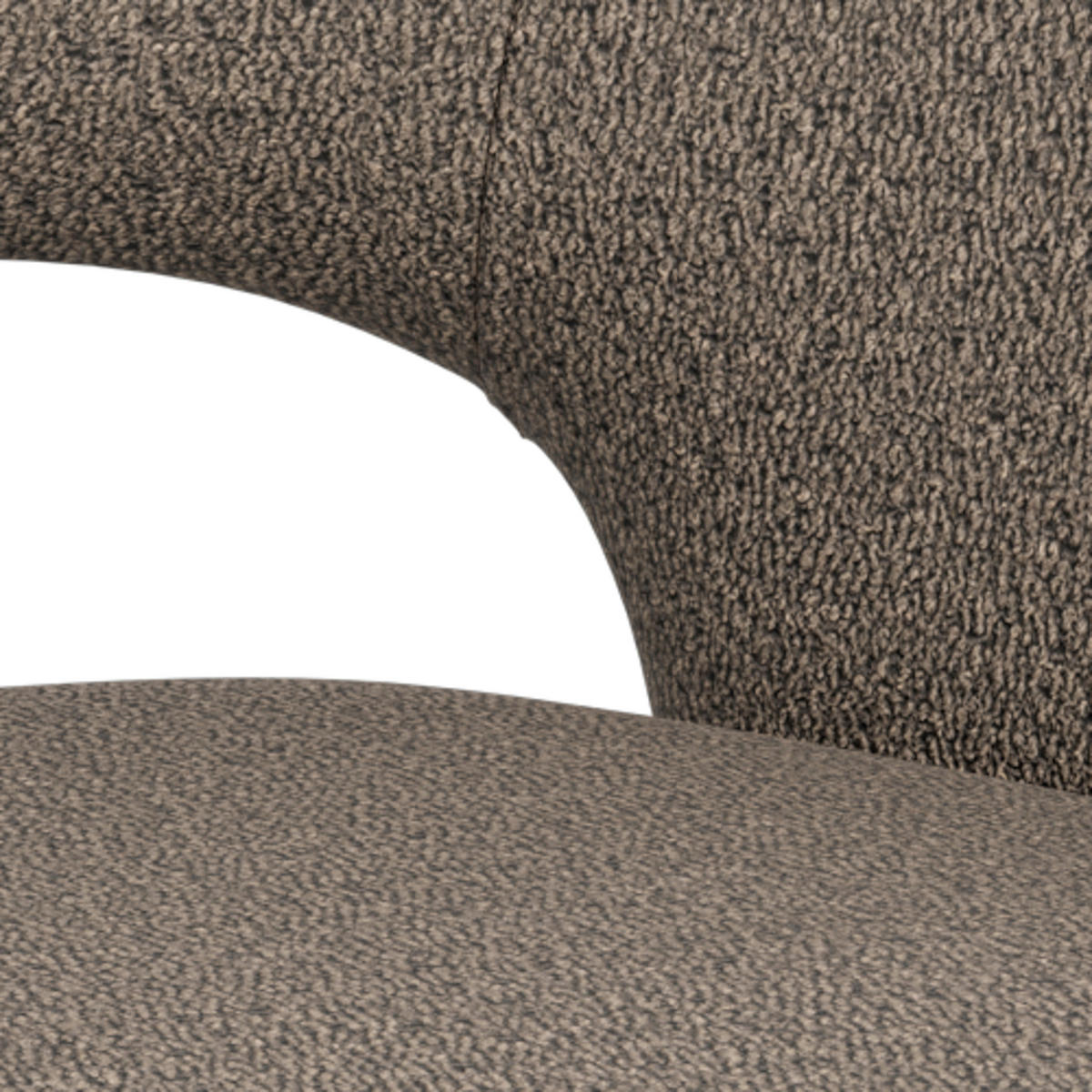 ARMLEHNSTUHL   Bouclé  - Taupe, MODERN, Textil/Metall (64,5/80/56,50cm) - MID.YOU