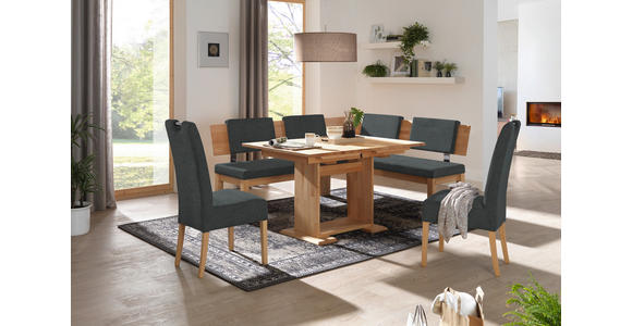 STUHL in Holz, Metall, Textil Grau, Buchefarben  - Buchefarben/Grau, Natur, Holz/Textil (47/103/60cm) - Cantus