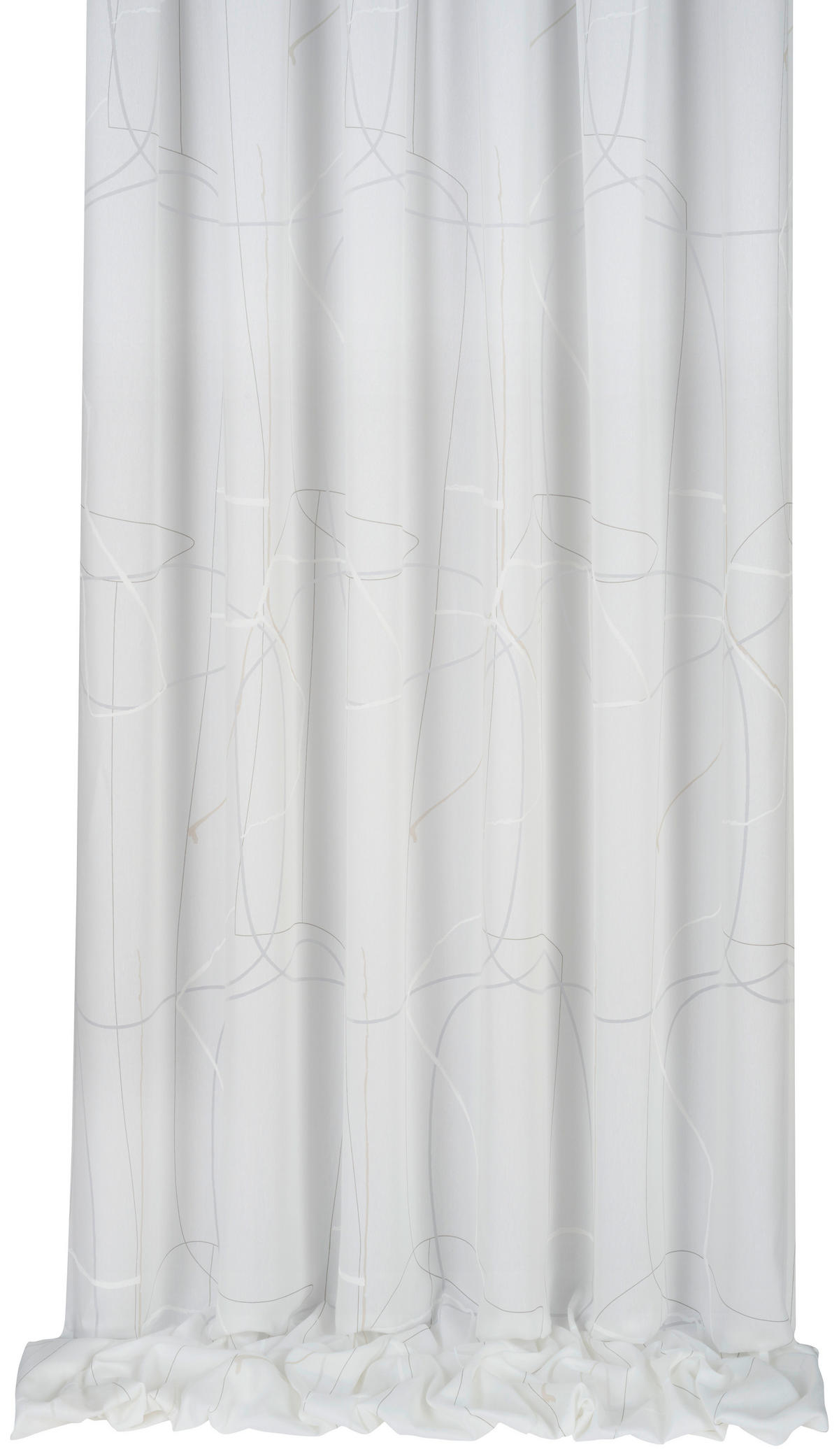 VORHANGSTOFF per lfm halbtransparent  - Weiß, Design, Textil (300 cmcm) - Esposa