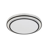 STROPNÉ LED SVIETIDLO, 41/9 cm  - čierna/biela, Basics, kov/plast (41/9cm) - Novel