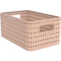 KOŠÍK ružová - ružová, Basics, plast (28/18,5/12,6cm)