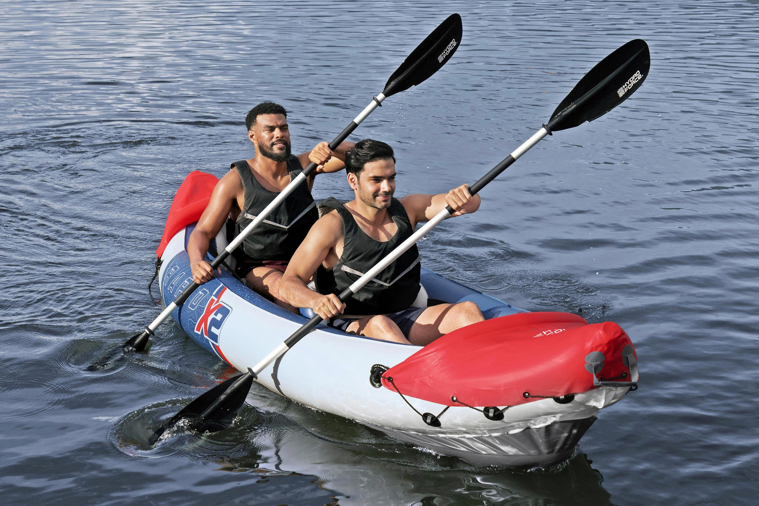 KAJAK 65052 VENTURA KAYAK  - Rot/Grau, KONVENTIONELL, Kunststoff/Metall (132/100cm) - Bestway