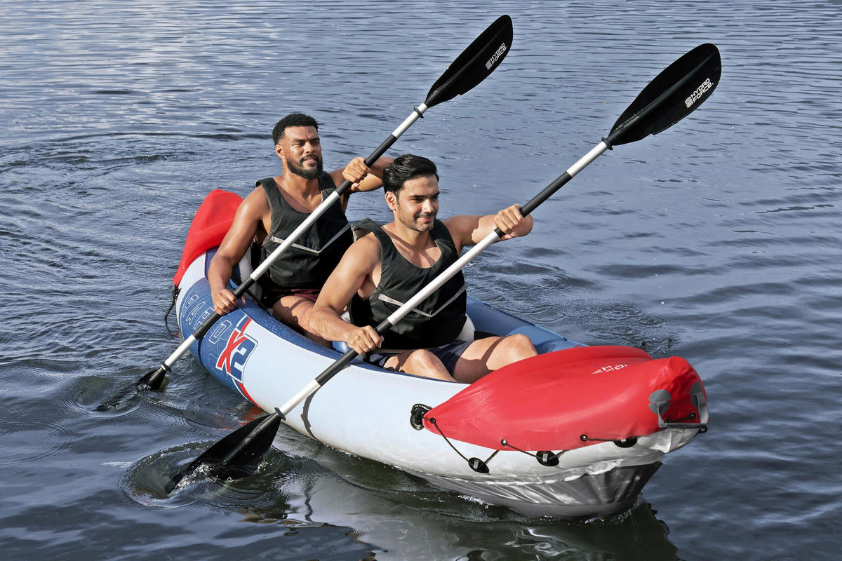 KAJAK 65052 VENTURA KAYAK  - Rot/Grau, KONVENTIONELL, Kunststoff/Metall (132/100cm) - Bestway