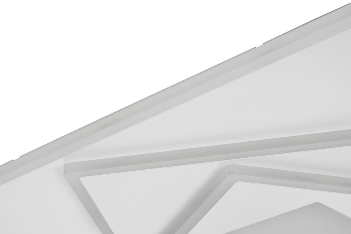 LED-DECKENLEUCHTE 47,7/47,7/6 cm   - Weiß, Basics, Kunststoff/Metall (47,7/47,7/6cm) - Novel