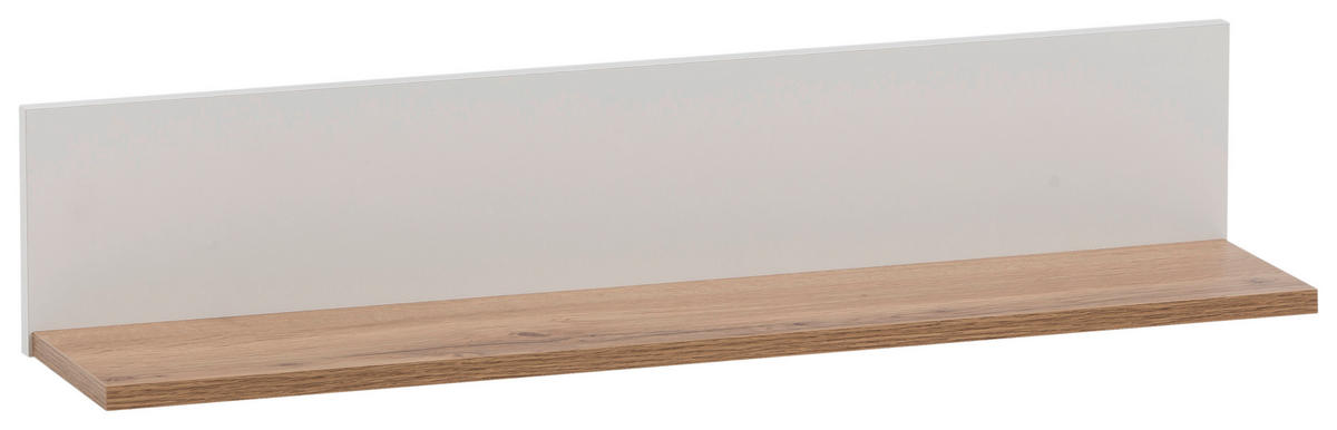WANDREGAL Weiß, Eiche Wotan  - Eiche Wotan/Weiß, MODERN, Holzwerkstoff (80/15,7/17,3cm) - MID.YOU