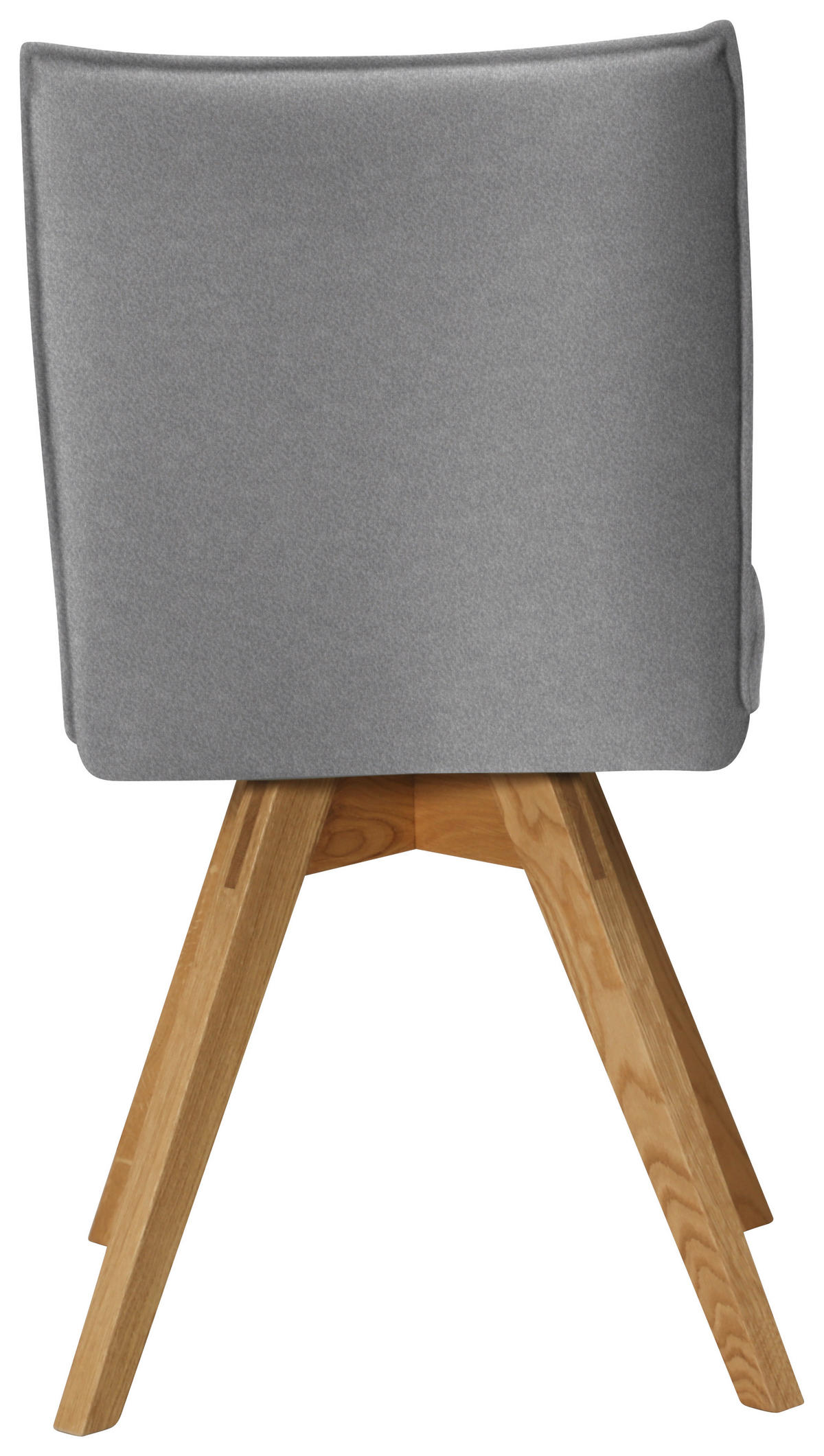 STUHL  in Lederlook, Mikrofaser  - Eichefarben/Hellgrau, Konventionell, Holz/Textil (60/91/61cm) - Moderano