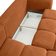 ECKSOFA in Flachgewebe Rostfarben  - Rostfarben/Schwarz, KONVENTIONELL, Kunststoff/Textil (174/274cm) - Carryhome