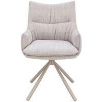 ARMLEHNSTUHL   Chenille  Beige  - Beige, MODERN, Holz/Textil (57/90/67cm) - Livetastic