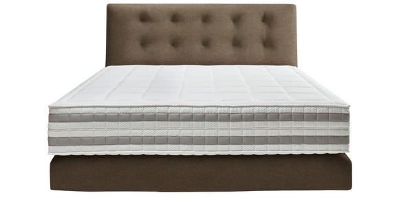 BOXSPRINGBETT 160/200 cm  in Braun  - Braun, KONVENTIONELL, Holz/Textil (160/200cm) - Dieter Knoll