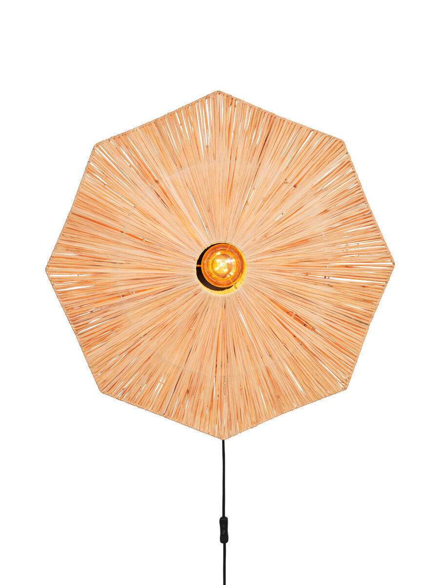 VÄGGLAMPA 45/7 cm   - ljusbrun, Basics, naturmaterial (45/7cm) - Good & Mojo