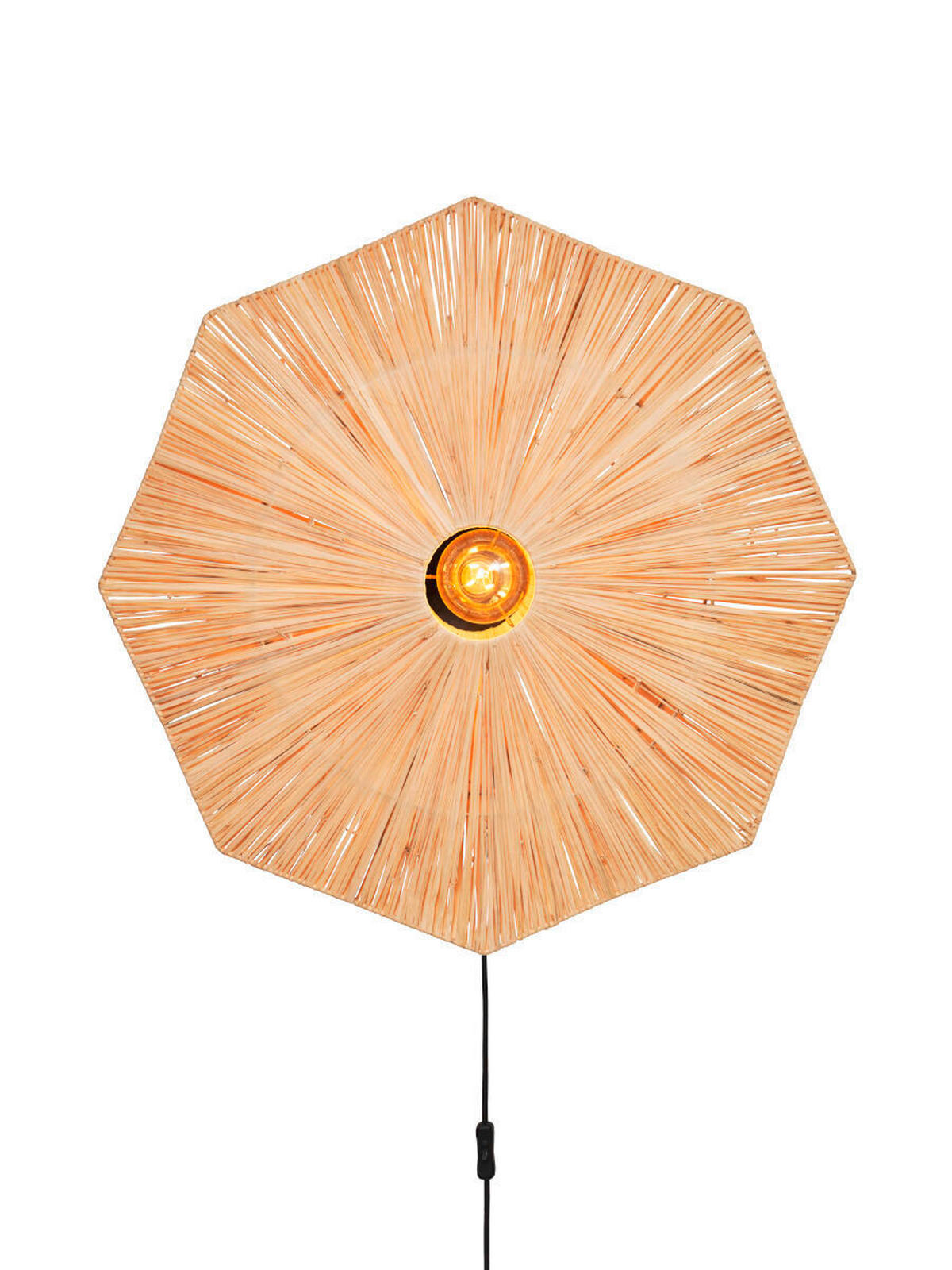 VÄGGLAMPA 45/7 cm   - ljusbrun, Basics, naturmaterial (45/7cm) - Good & Mojo