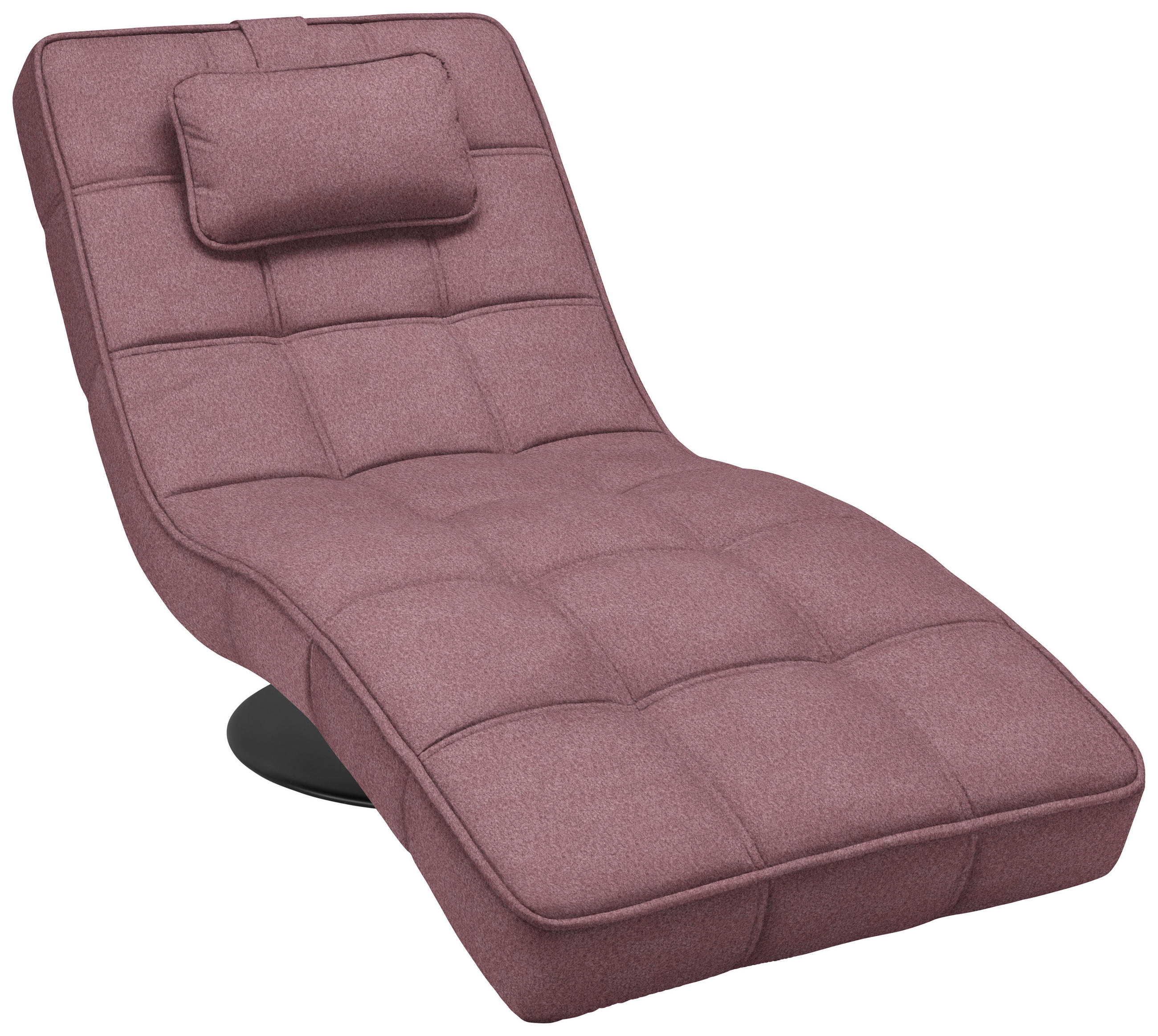 RELAXLIEGE Webstoff Altrosa  - Schwarz/Altrosa, Design, Textil/Metall (74/86/162cm) - Hom`in