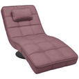 RELAXLIEGE Webstoff Altrosa  - Schwarz/Altrosa, Design, Textil/Metall (74/86/162cm) - Hom`in