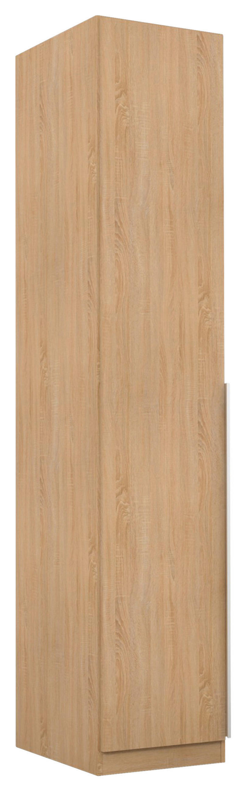 DREHTÜRENSCHRANK in Sonoma Eiche  - Alufarben/Sonoma Eiche, Modern, Holzwerkstoff (47/229/54cm) - Rauch Möbel