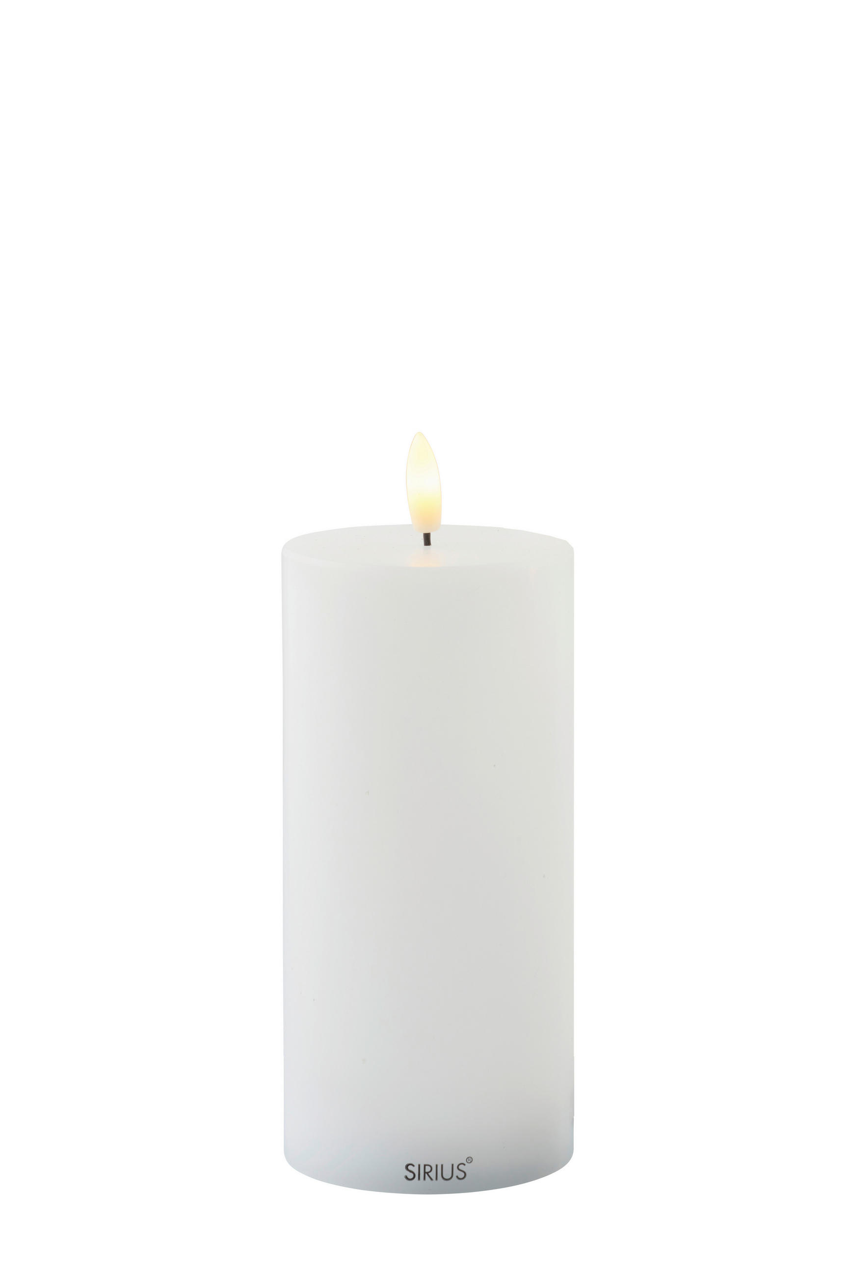 LED-KERZE - Weiß, Basics, Naturmaterialien (7,5/15cm)