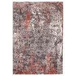 WEBTEPPICH 65/130 cm Timeline Quantum  - Hellrot/Grau, Design, Textil (65/130cm) - Novel