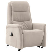 FERNSEHSESSEL in Mikrofaser Sandfarben  - Sandfarben/Schwarz, KONVENTIONELL, Kunststoff/Textil (70/107/88cm) - Valdera