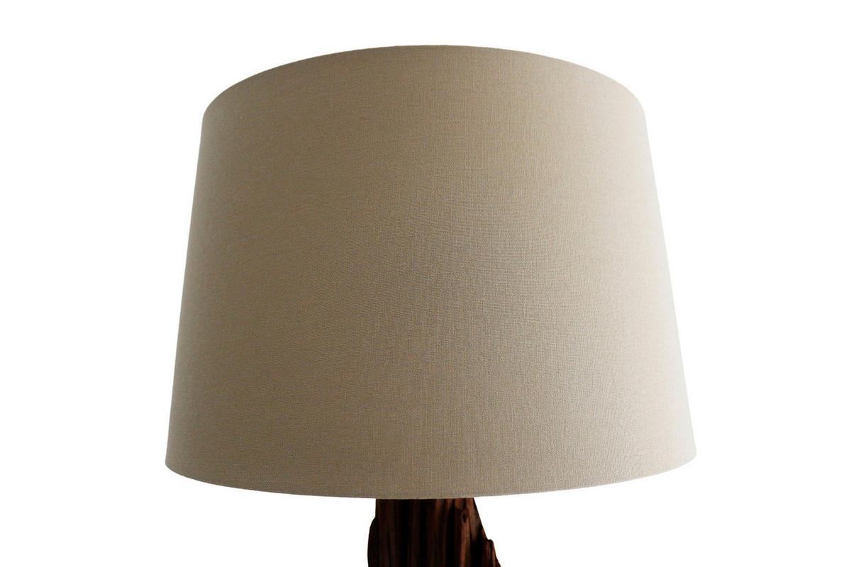 STEHLEUCHTE  30/175/30 cm   - Schwarz/Naturfarben, Design, Holz/Textil (30/175/30cm) - P & B