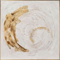 LEINWANDBILD 140/70/4,5 cm  - Weiss/Goldfarben, Modern, Holz (140/70/4,5cm)