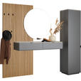 GARDEROBE  in 270,5/200/40 cm  - Anthrazit/Naturfarben, Design, Glas/Holz (270,5/200/40cm) - Dieter Knoll