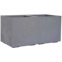 BLUMENKASTEN  - Grau, Basics, Kunststoff (80/40/40cm) - Siena Garden