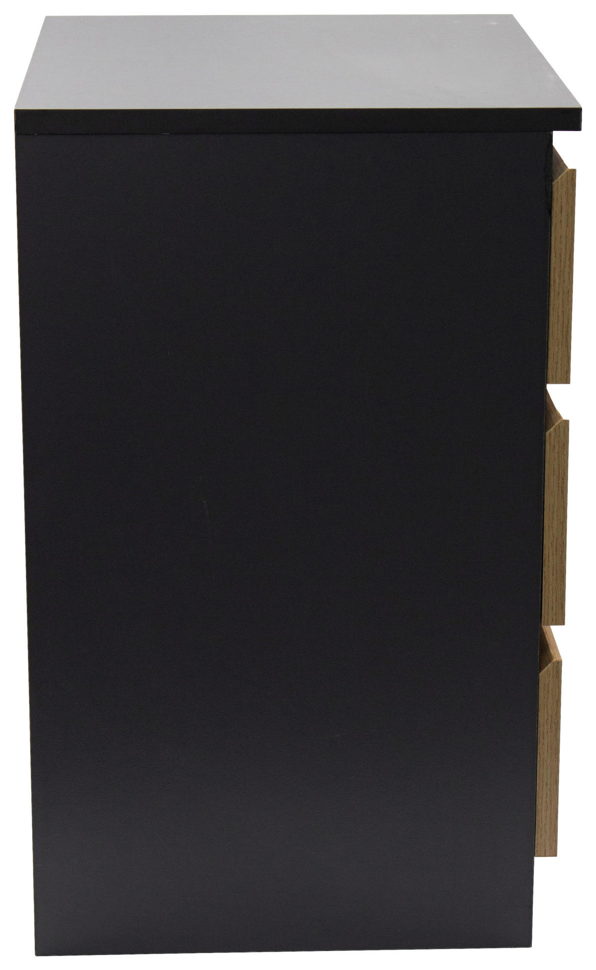 NACHTSCHRANK 39,7/57/35 cm, Anthrazit, Eiche Artisan,  - Anthrazit/Eiche Artisan, Basics, Holzwerkstoff (39,7/57/35cm) - Boxxx