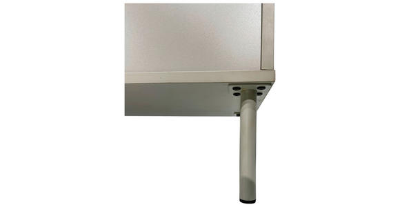 LOWBOARD SNOW in 180/54/40 cm - Eichefarben/Grau, Design, Holzwerkstoff/Metall (180/54/40cm) - Xora