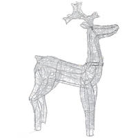 Ren Decorativ - alb, Lifestyle, plastic/metal (50/15/90cm) - X-Mas