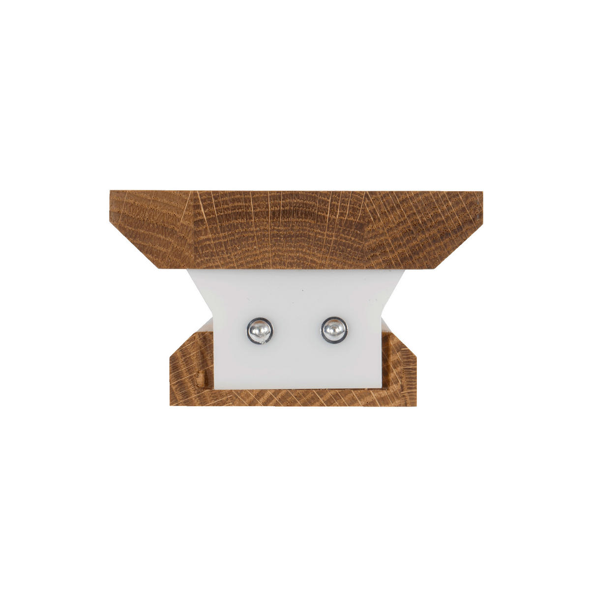 LED-WANDLEUCHTE Schliersee 38/6/8 cm   - Eichefarben/Anthrazit, Natur, Holz/Stein (38/6/8cm) - Waldwelt