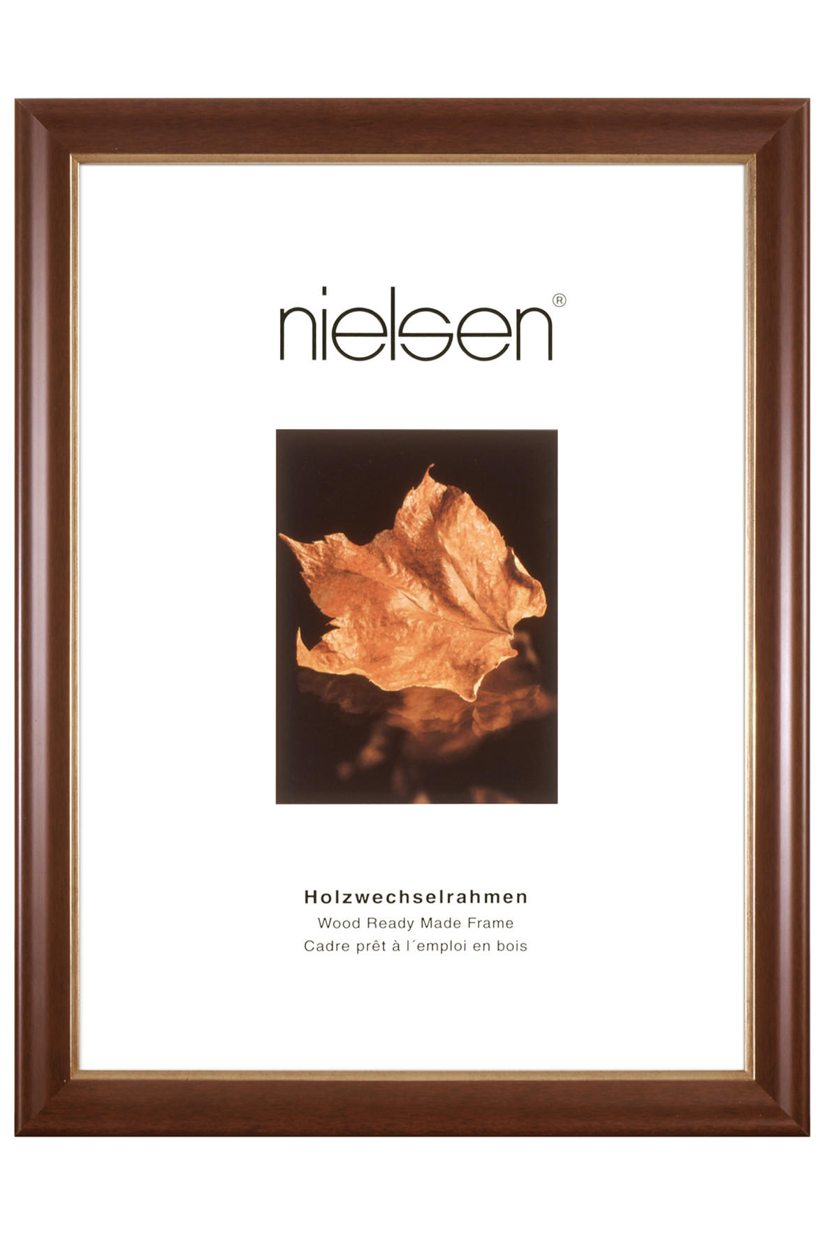 BILDERRAHMEN - Dunkelbraun, Basics, Holz (15/20cm) - Nielsen
