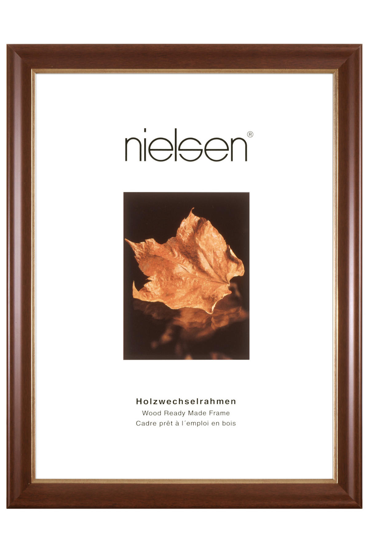 BILDERRAHMEN - Dunkelbraun, Basics, Holz (15/20cm) - Nielsen