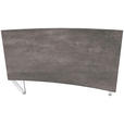 SCHREIBTISCH 200/100/68-82 cm  in Grau, Weiß, Alufarben  - Alufarben/Weiß, Design, Holzwerkstoff/Metall (200/100/68-82cm) - Moderano