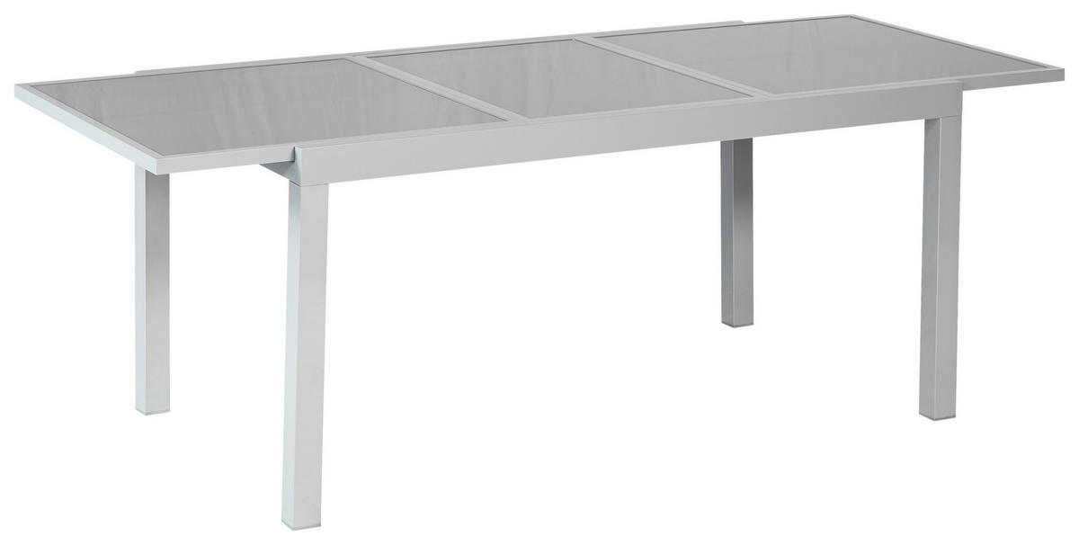 GARTENSET 7-teilig  - Taupe/Silberfarben, MODERN, Textil/Metall - Gardenson