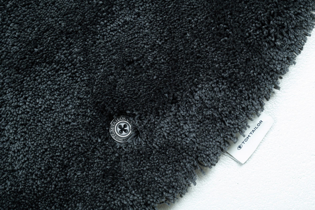 HOCHFLORTEPPICH 100/100 cm Cozy Anthrazit  - Anthrazit, Basics, Textil (100/100cm) - Tom Tailor