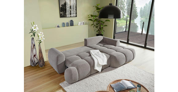 ECKSOFA Greige Flachgewebe  - Greige/Schwarz, KONVENTIONELL, Kunststoff/Textil (274/174cm) - Carryhome