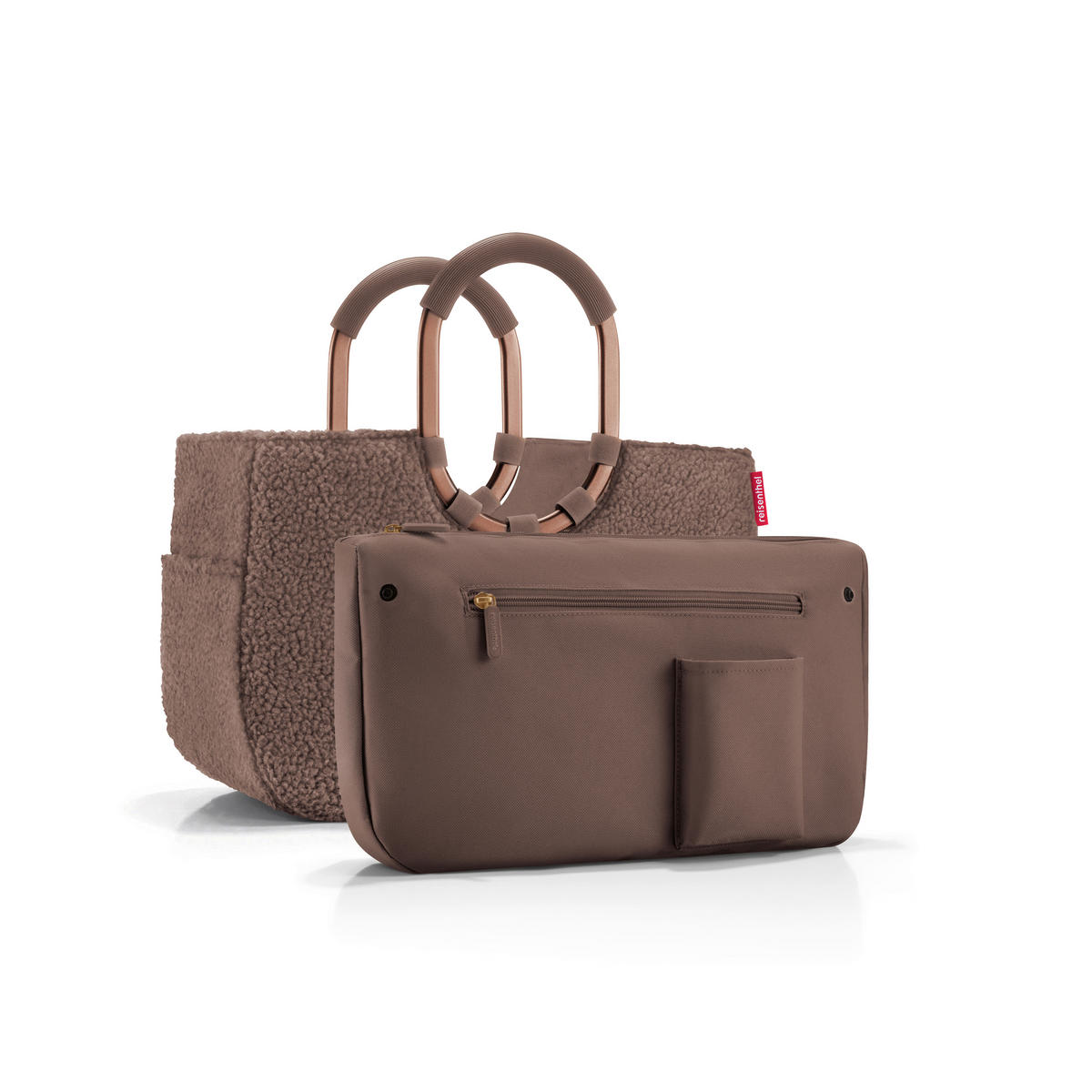 SHOPPER hnědá - hnědá, Basics, textil (40/26/20cm) - Reisenthel