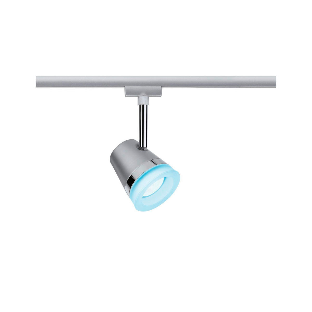 SCHIENENSYSTEM-STRAHLER - Chromfarben, Basics, Kunststoff/Metall (8,5/18,5cm) - Paulmann