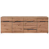 SIDEBOARD Graphitfarben, Eiche Artisan  165/82/44 cm  - Schwarz/Graphitfarben, Trend, Holzwerkstoff/Kunststoff (165/82/44cm) - Carryhome