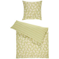 WENDEBETTWÄSCHE Esprit Betul lime green Satin 135/200 cm  - Creme/Hellgrün, Design, Textil (135/200cm) - Esprit