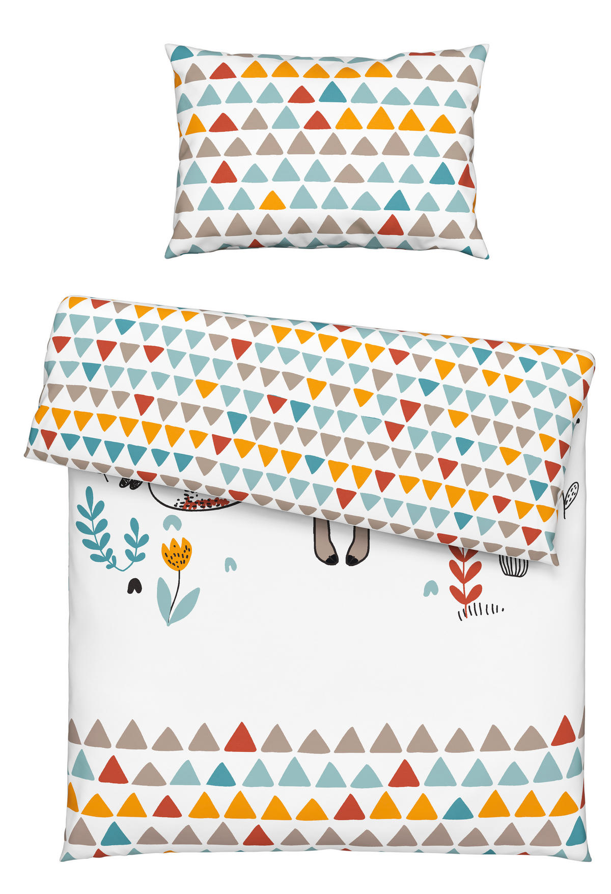 POVLEČENÍ PRO MIMINKO 100/135 cm  - bílá/vícebarevná, Basics, textil (100/135cm) - Patinio