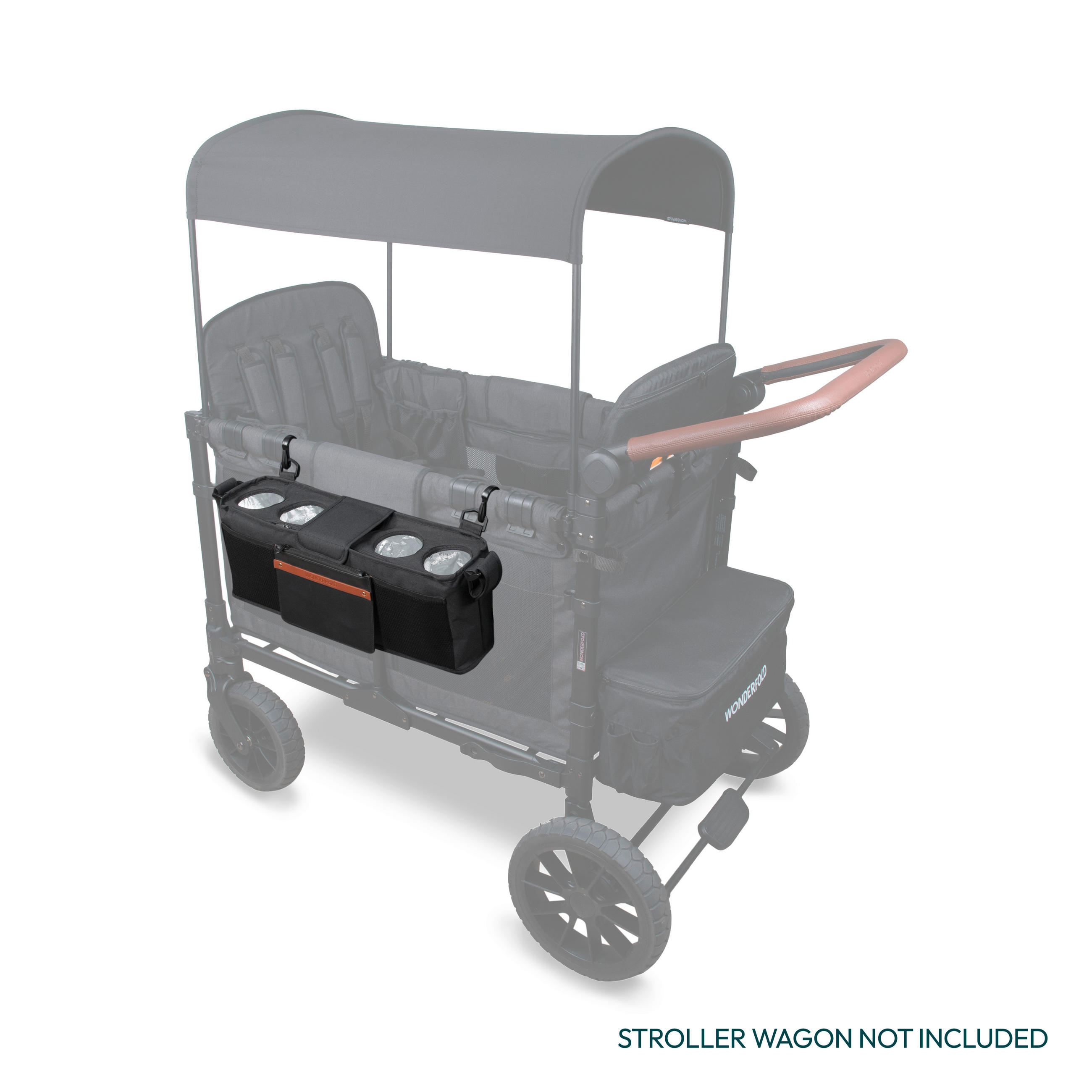 BUGGY-ORGANIZER Parent Console  - Schwarz, Basics, Textil (13.34/59.69/15.88cm) - WONDERFOLD