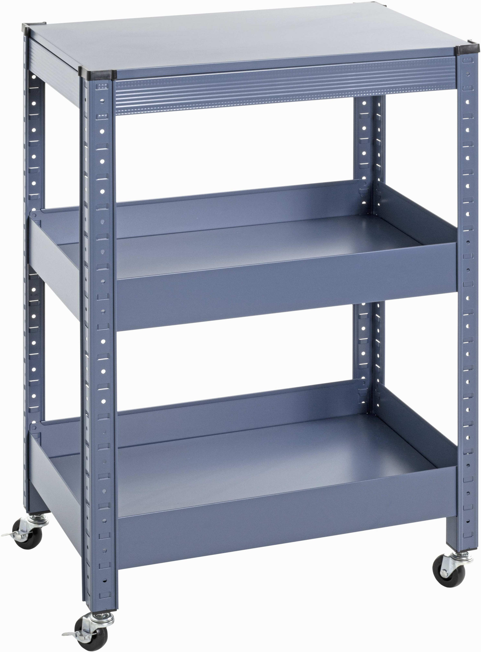 SERVIERWAGEN Blau  - Blau, Design, Metall (50/32/75cm)