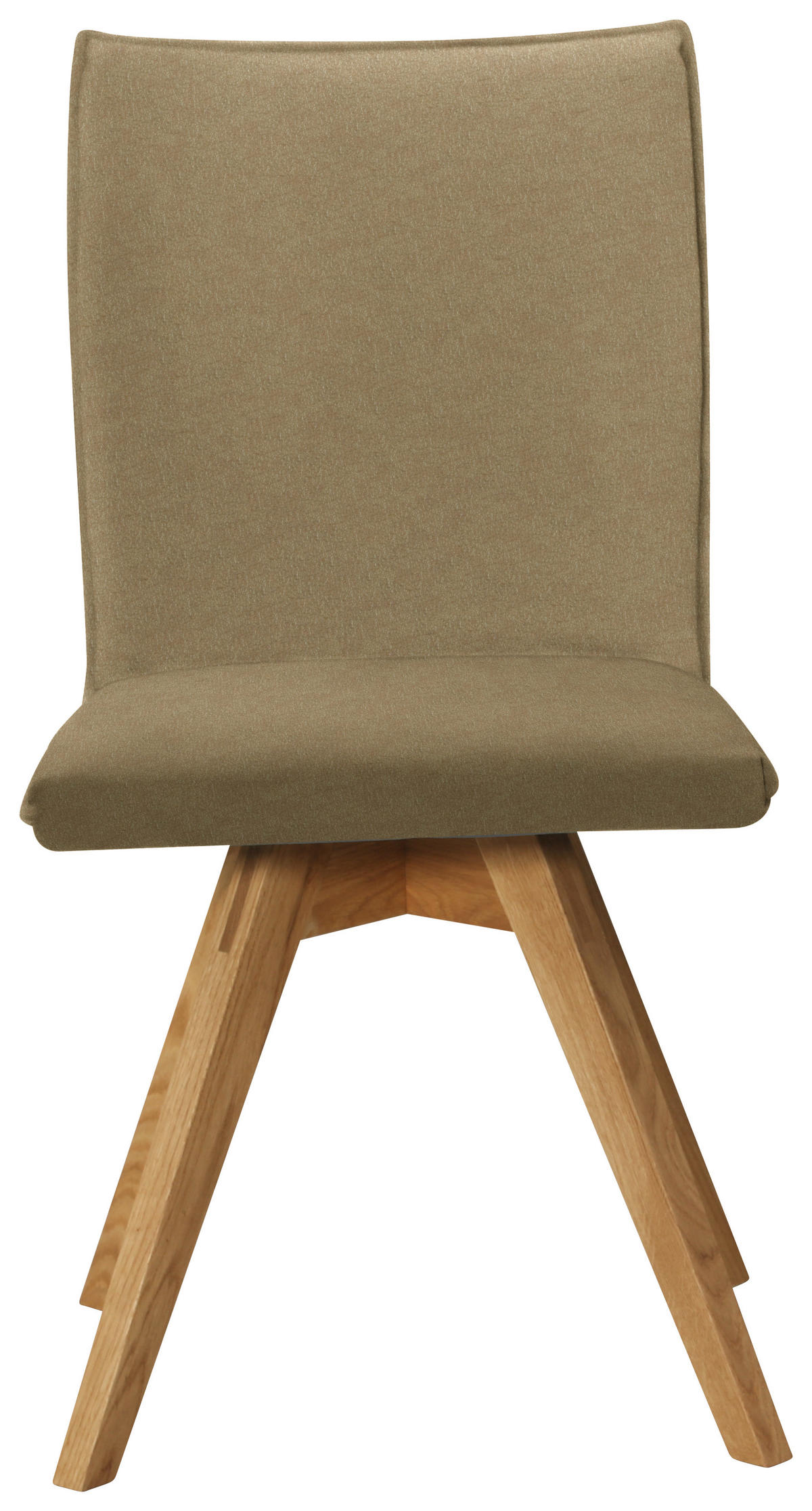 STUHL  in Lederlook, Mikrofaser  - Eichefarben/Olivgrün, Konventionell, Holz/Textil (60/91/61cm) - Moderano